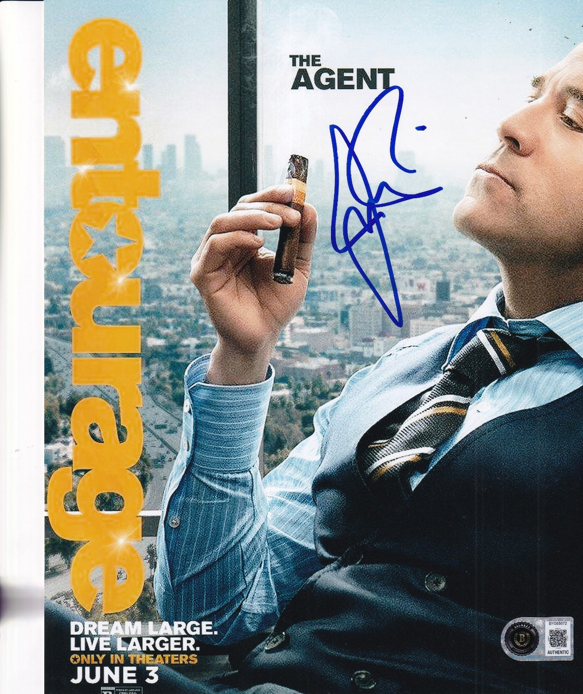 JEREMY PIVEN signed (ENTOURAGE) The Movie 8X10 photo *Ari* BECKETT BAS BY085672