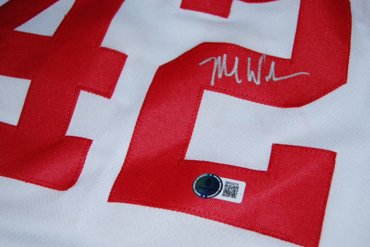 MIKE WOODSON signed (INDIANA HOOSIERS) custom basketball jersey BECKETT BR63076