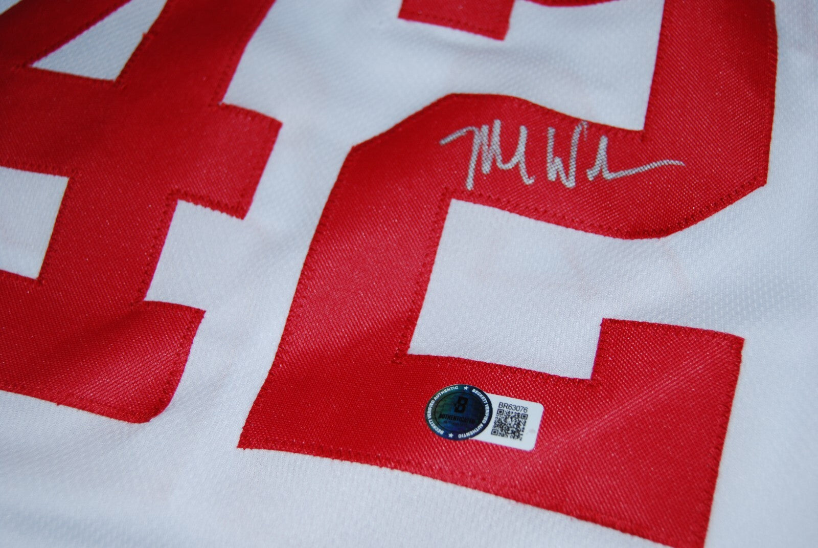 MIKE WOODSON signed (INDIANA HOOSIERS) custom basketball jersey BECKETT BR63076