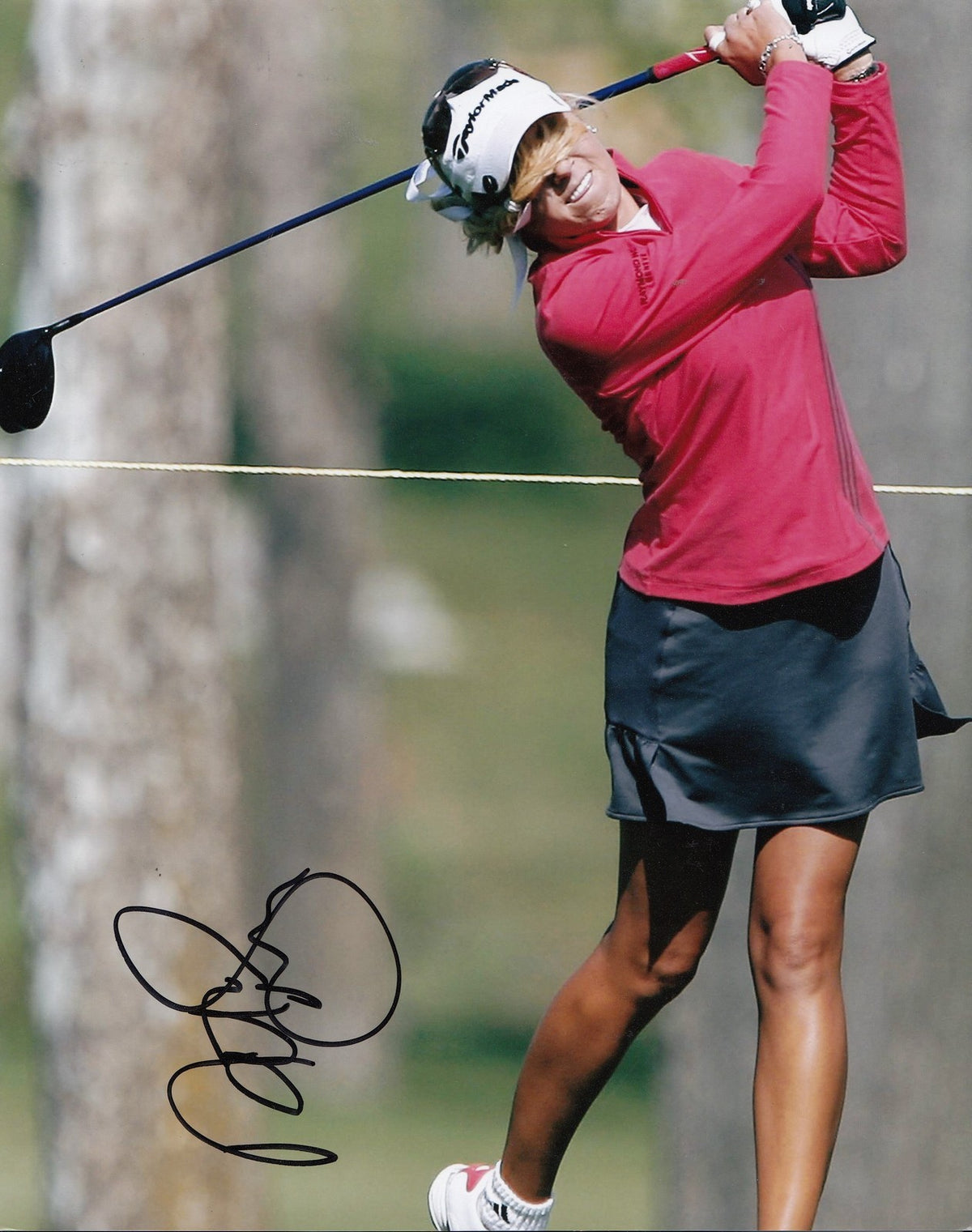 NATALIE GULBIS signed *LPGA* WOMENS GOLF 8X10 photo W/COA Evian Masters #10