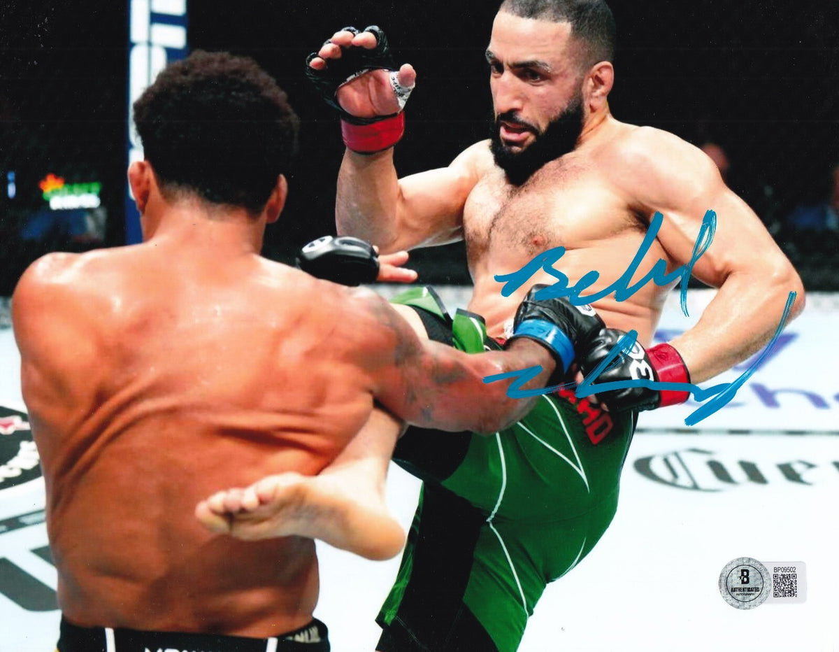 BELAL MUHAMMAD signed (UFC FIGHTING) REMEMBER THE NAME 8X10 BECKETT BP09502