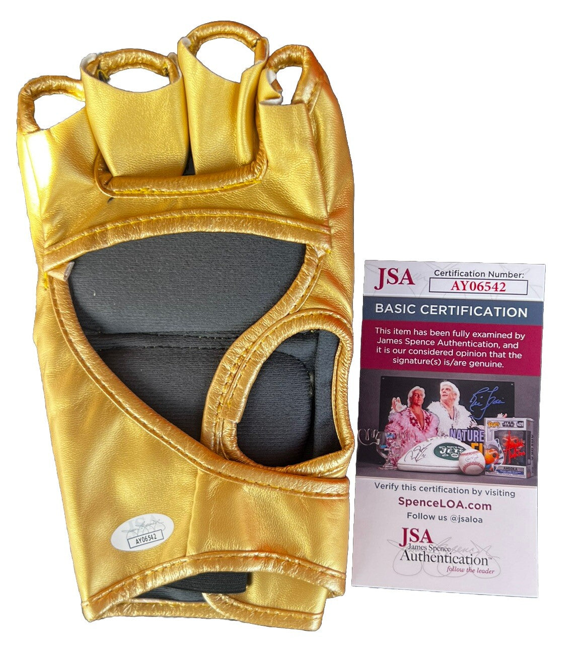 GLOVER TEIXIERA signed (UFC) MMA Brazil autographed Fighting glove JSA AY06542