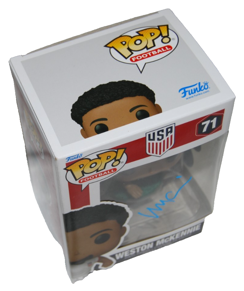 WESTON MCKENNIE signed (TEAM USA) Soccer Funko Pop #71 BECKETT BY085882