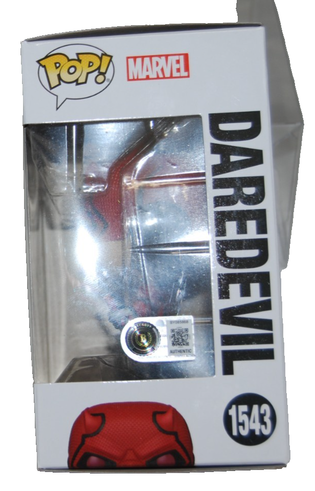 CHARLIE COX signed (DAREDEVIL) Born Again Funko Pop #1543 BECKETT BY085868