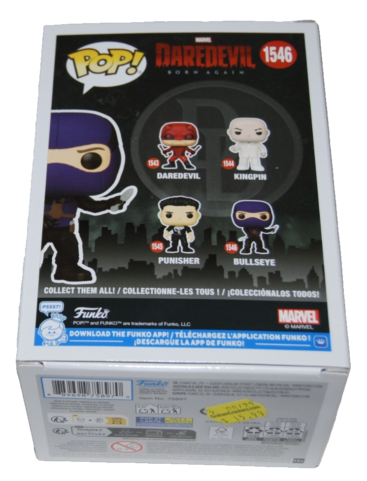 WILSON BETHEL signed (DAREDEVIL) BULLSEYE Funko Pop #1546 BECKETT BY085862