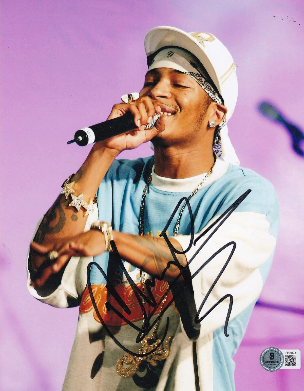 CHINGY signed (PULLIN ME BACK) Music singer 8X10 photo BECKETT BAS BP09473