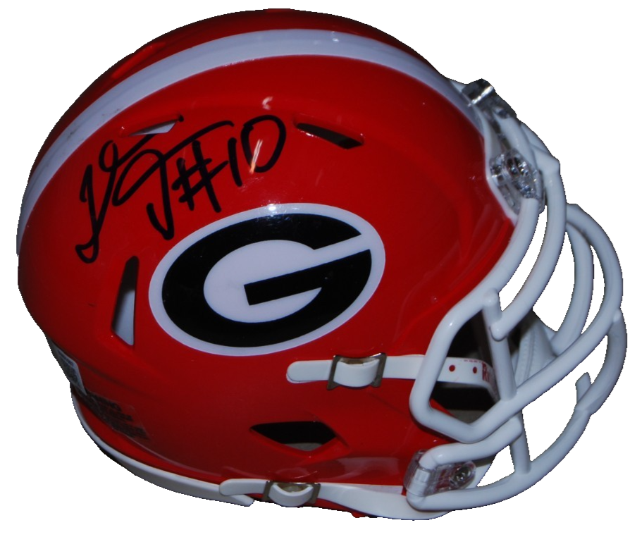 THOMAS DAVIS signed (GEORGIA BULLDOGS) mini football helmet BECKETT BAS BW61097