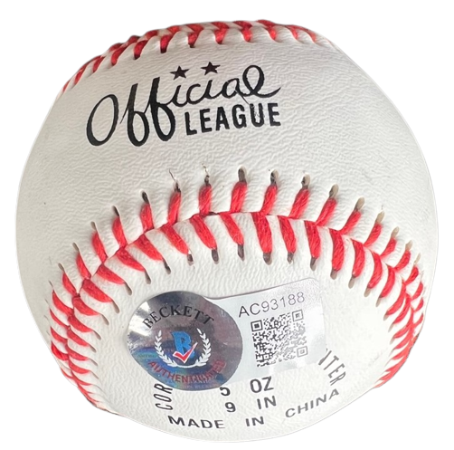 JONATHAN TOEWS signed (CHICAGO BLACKHAWKS) OL baseball BECKETT BAS AC93188