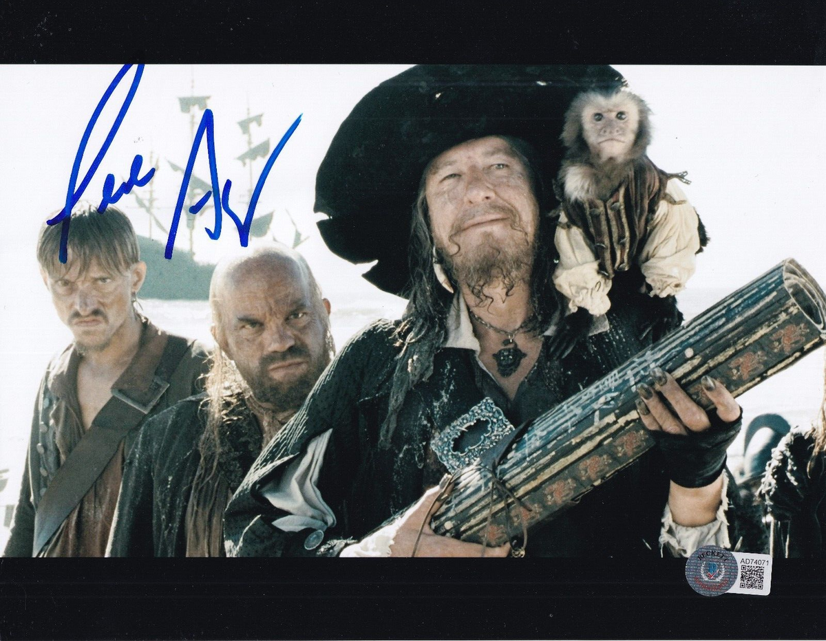 LEE ARENBERG signed (PIRATES OF THE CARRIBEAN) 8X10 photo BECKETT BAS AD74071
