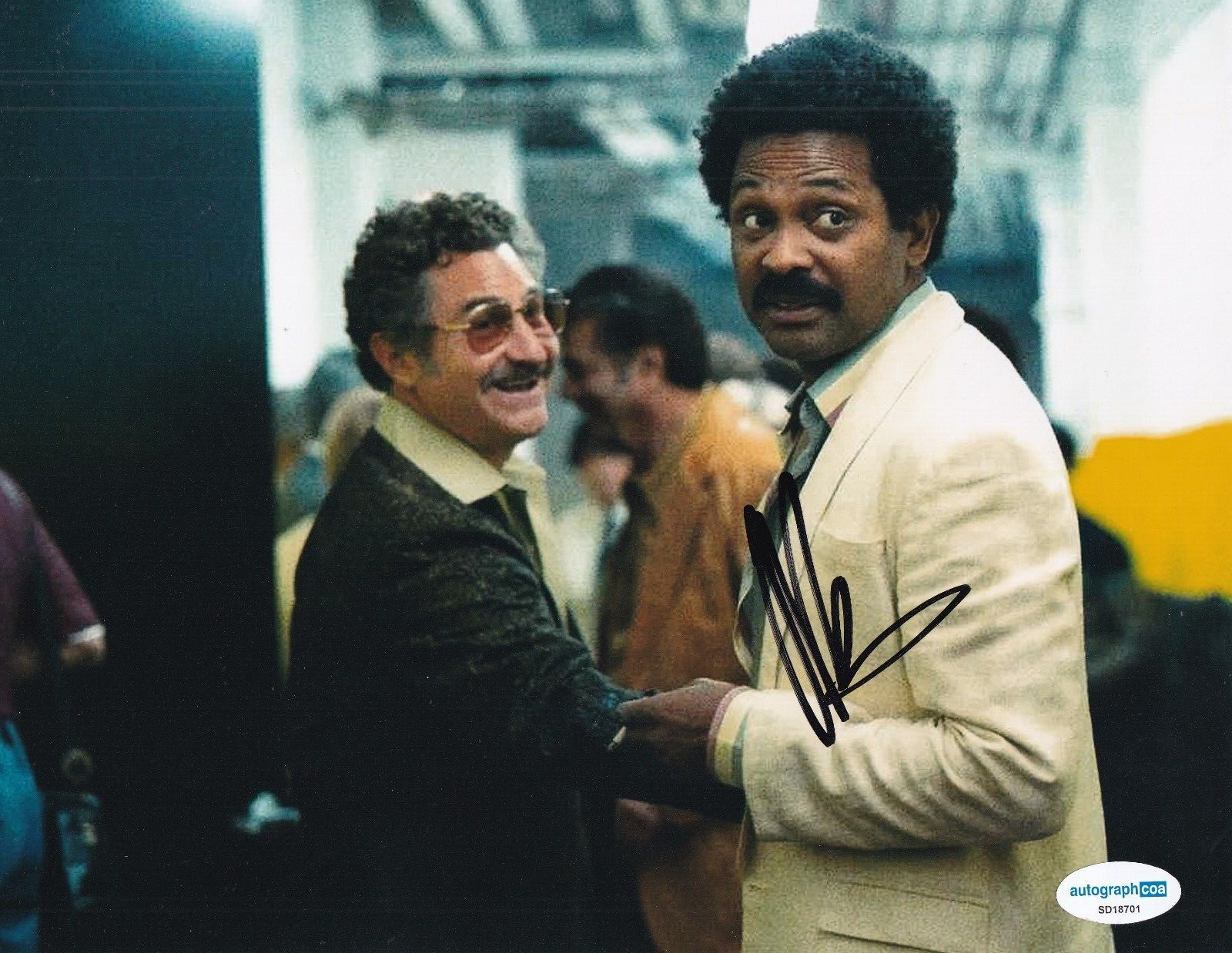 MIKE EPPS signed (WINNING TIME) Rise of the Lakers 8X10 photo ACOA SD18701