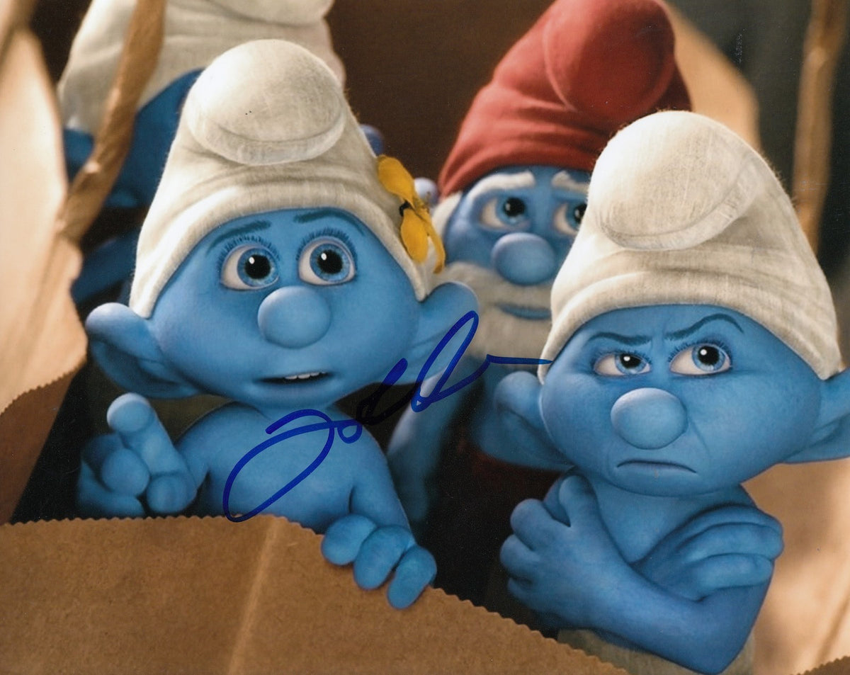 JOHN OLIVER signed (THE SMURFS) MOVIE 8X10 photo W/COA *VANITY*