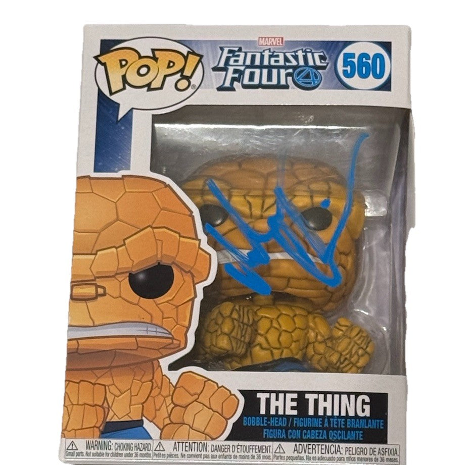 MICHAEL CHIKLIS signed (THE THING) Fantastic Four #560 Funko Pop BECKETT BU41154
