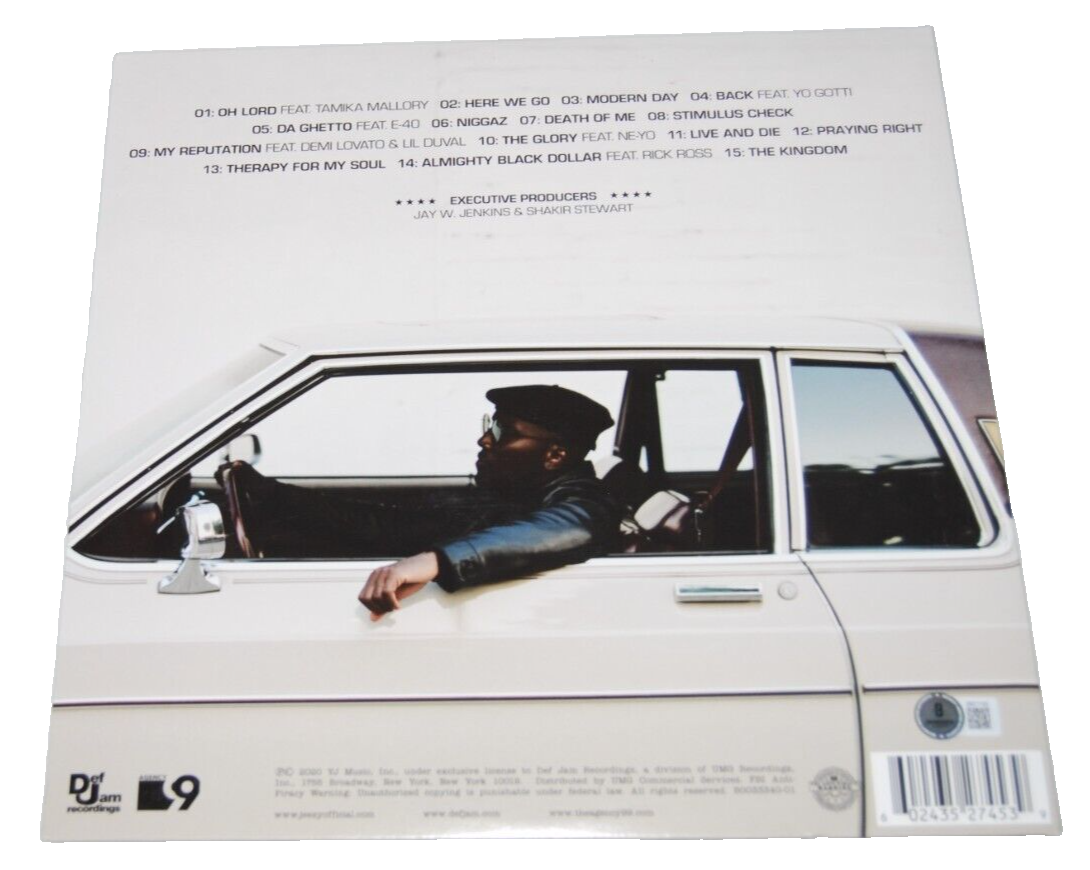 JEEZY signed (THE RECESSION 2) Back Rapper Record album LP BECKETT BN71193