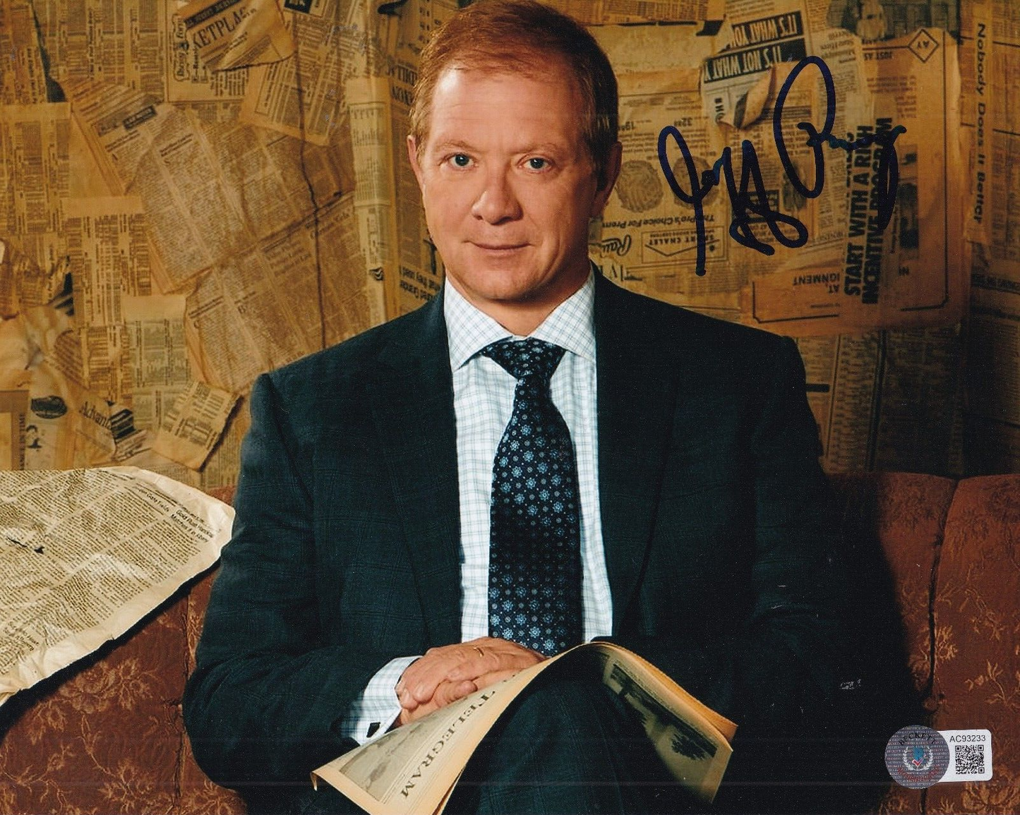 JEFF PERRY signed (SCANDAL) Cyrus Beene 8X10 photo BECKETT BAS AC93233