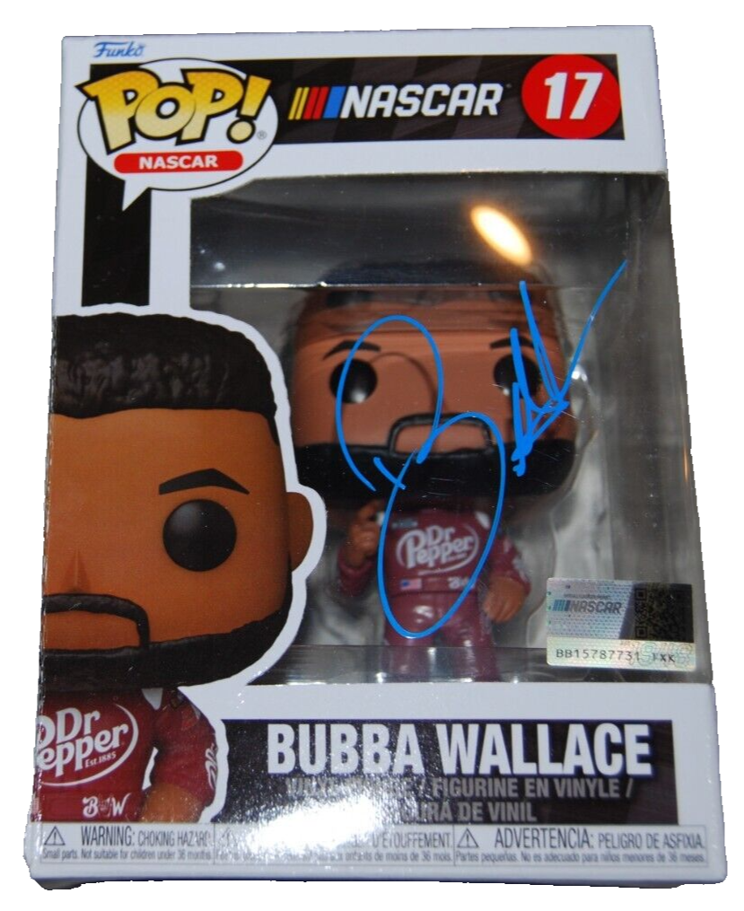 BUBBA WALLACE signed (NASCAR) autograph Racing FUNKO POP #17 BECKETT BAS BP30270