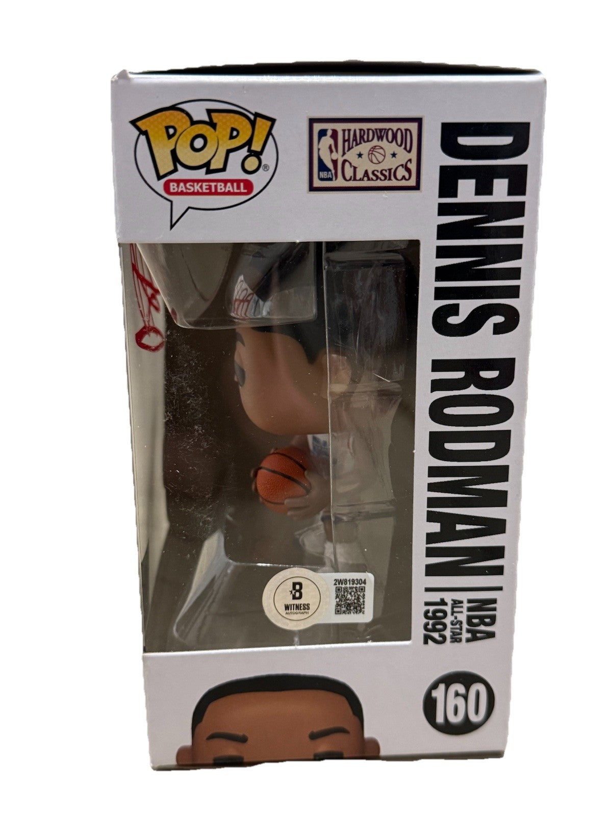 DENNIS RODMAN signed (1992 All Star) PISTONS Funko Pop #160 BECKETT BAS 2W819304