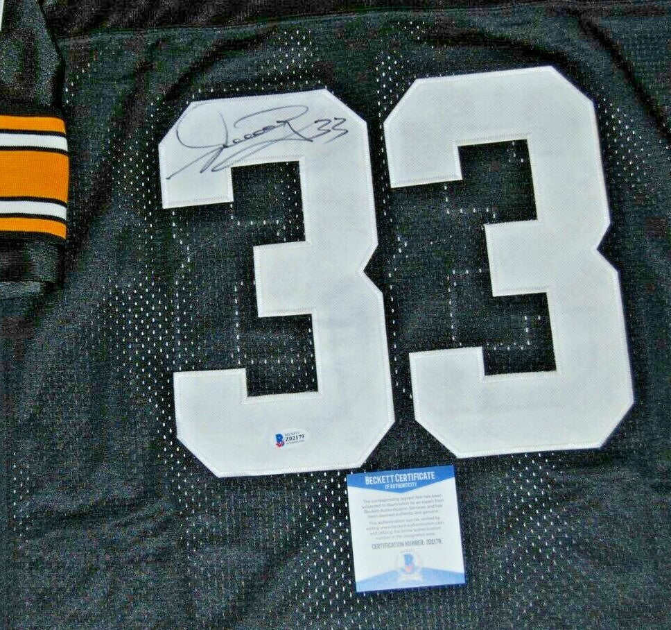MERRIL HOGE signed (PITTSBURGH STEELERS) Custom Stitched football jersey BECKETT