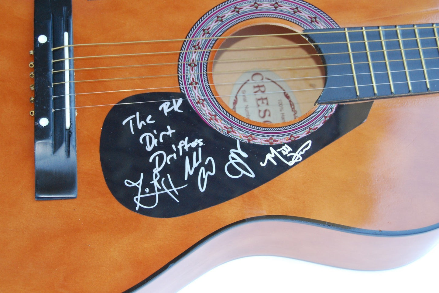 THE DIRT DRIFTERS group signed COUNTRY MUSIC Acoustic guitar W/COA HURT SOMEBODY
