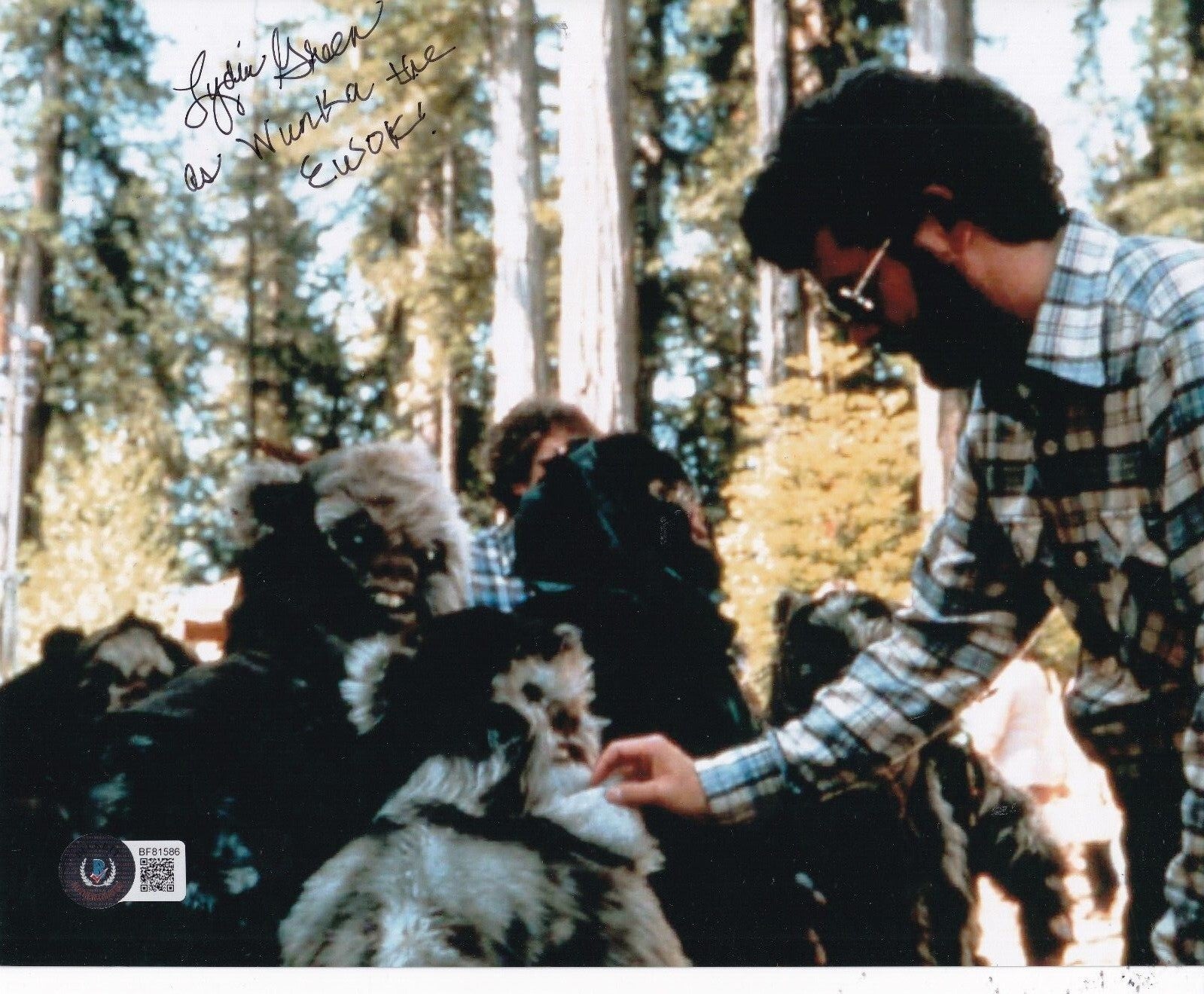 LYDIA GREEN signed (STAR WARS) Wunka the Ewok movie 8X10 photo BECKETT BF81586