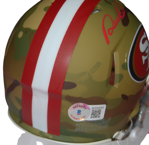 DEEBO SAMUEL signed (SAN FRANCISCO 49ERS) CAMOFLAGE mini helmet BECKETT BD56583
