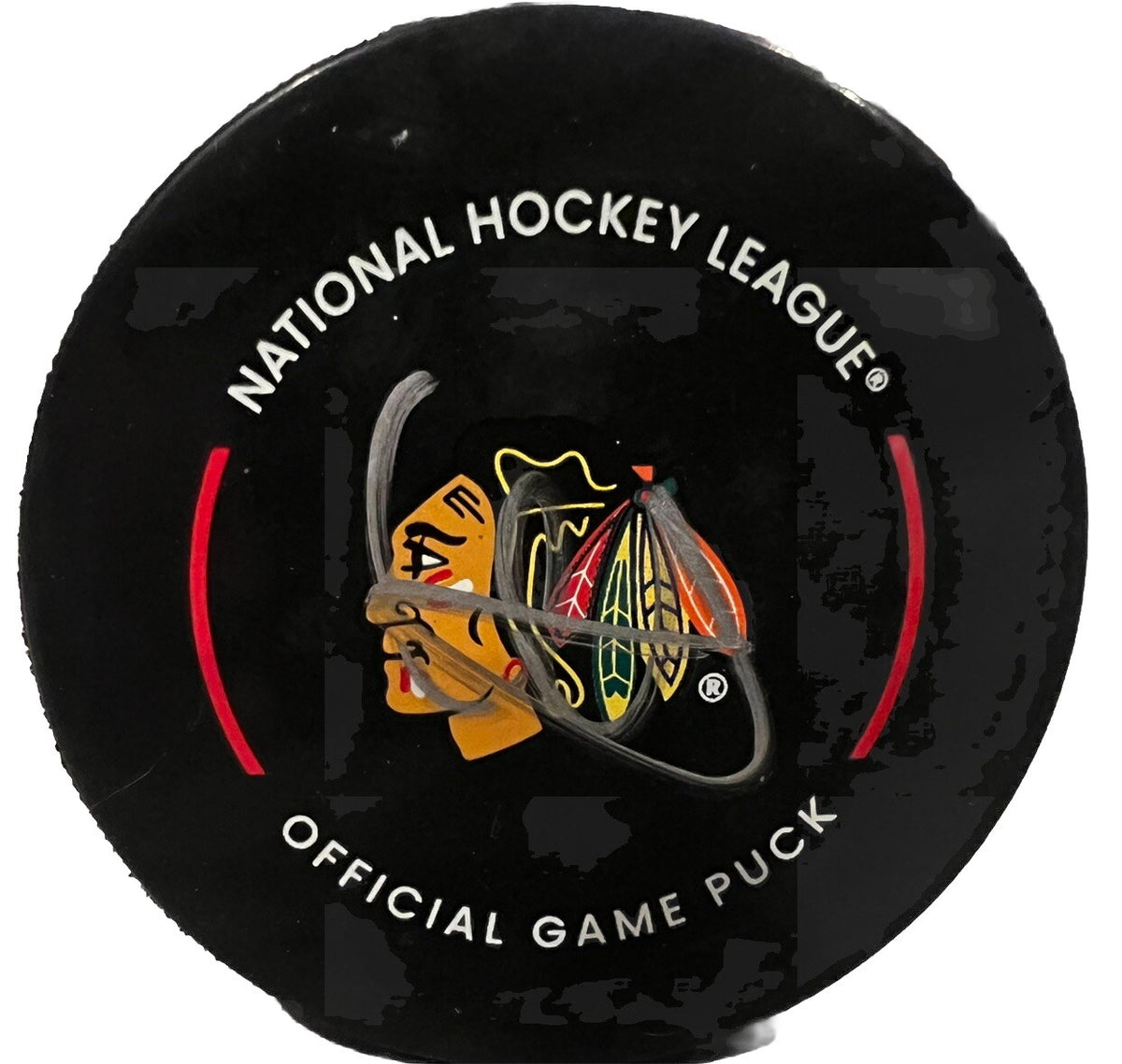 ARTYOM LEVSHUNOV signed (CHICAGO BLACKHAWKS) official game puck PSA/DNA AQ25938
