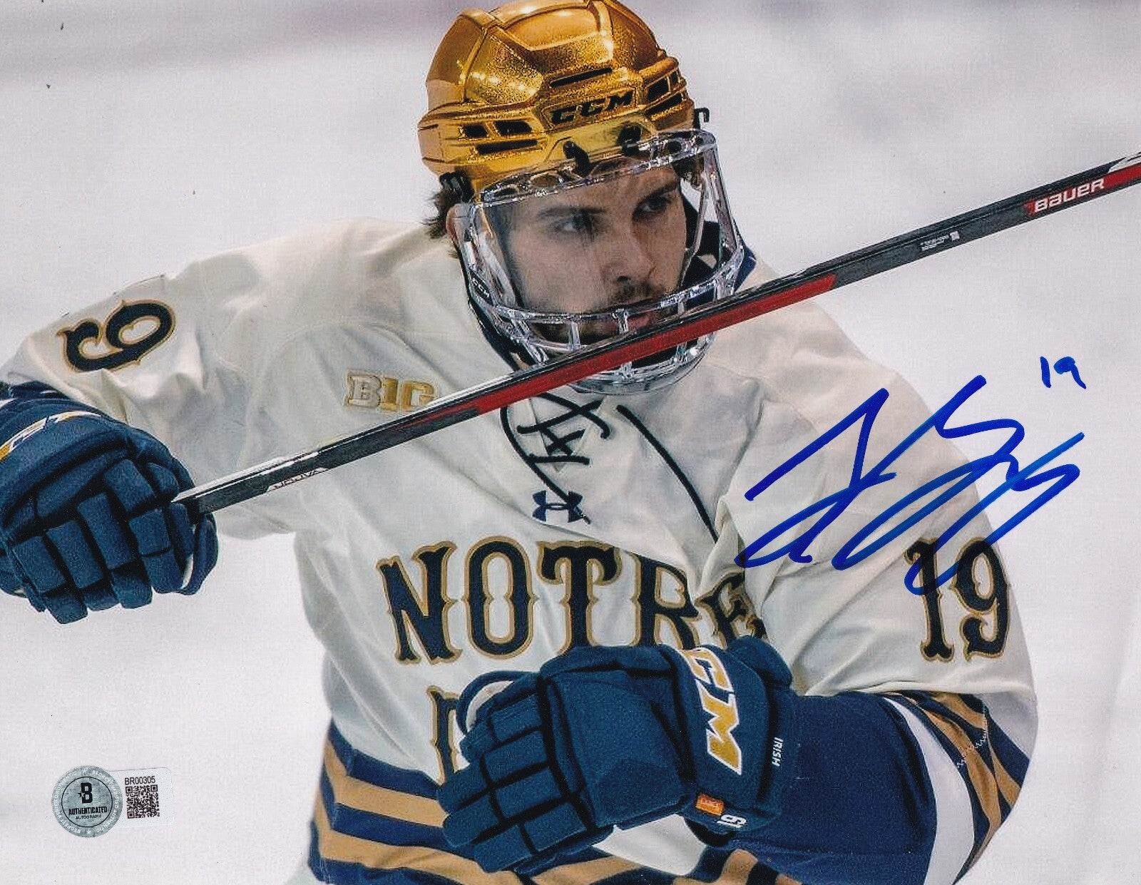 LANDON SLAGGERT signed (NOTRE DAME FIGHTING IRISH) 8X10 photo BECKETT BR00305