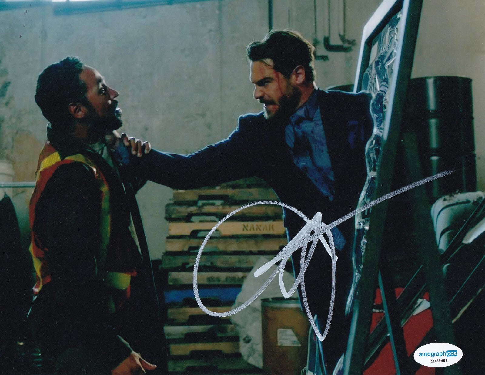 GREY DAMON signed (THE FLASH) Mirror Master autographed 8X10 photo ACOA SD29459