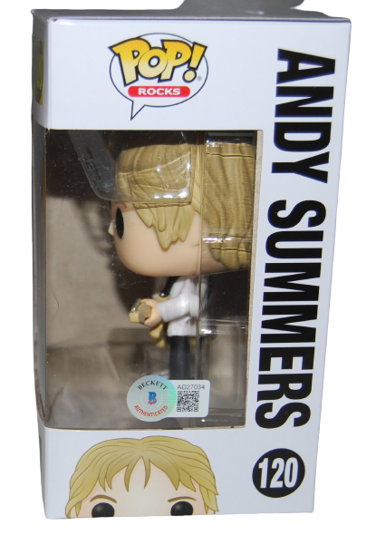 ANDY SUMMERS signed (THE POLICE) autographed #120 Funko Pop BECKETT BAS AD27034