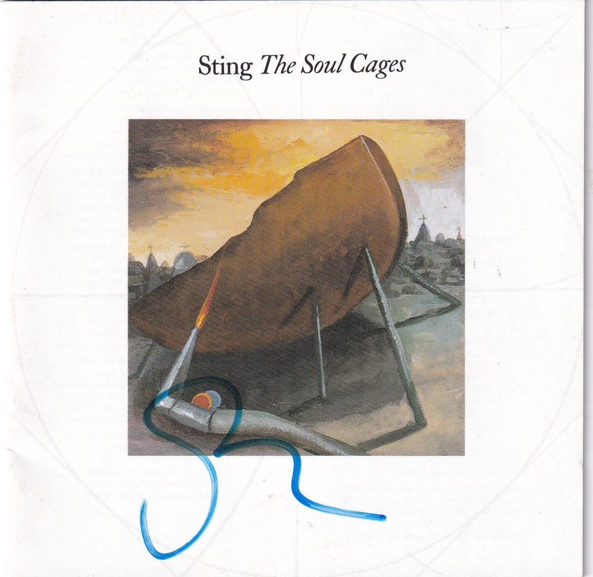 STING signed (THE SOUL CAGES) Cd Cover autographed BECKETT BAS AC93438