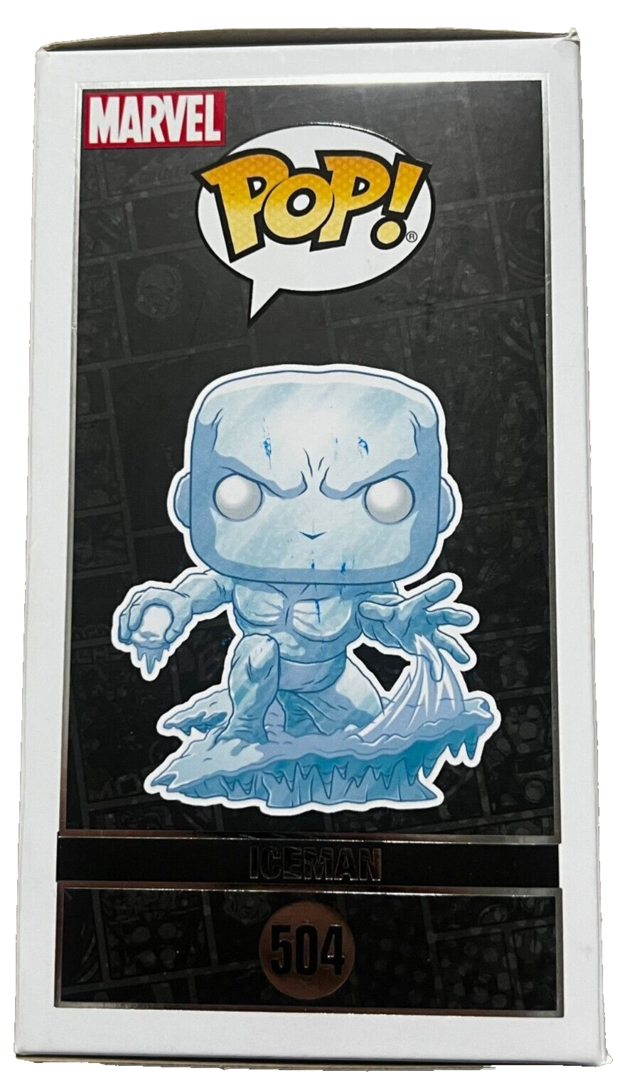 SHAWN ASHMORE signed (X-MEN) ICEMAN Bobby Clarke #504 Funko Pop #BECKETT BP27940