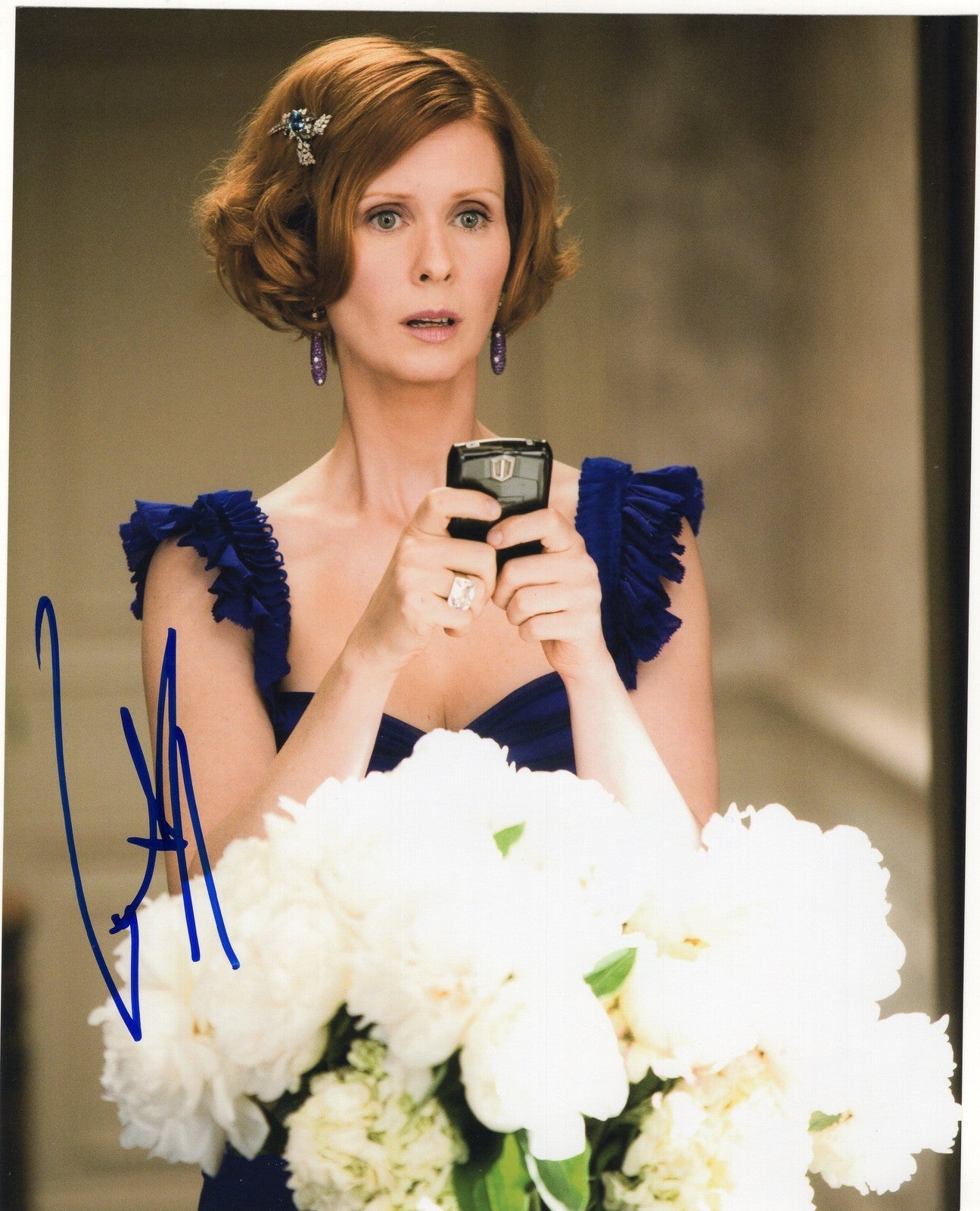 Cynthia Nixon Sex and the City Miranda Hobbes Signed 8x10 Photo w/COA #2