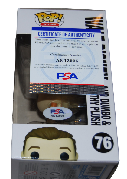 THOMAS IAN NICHOLAS signed (WALT DISNEY) Mickey #76 Funko Pop PSA/DNA AN13995