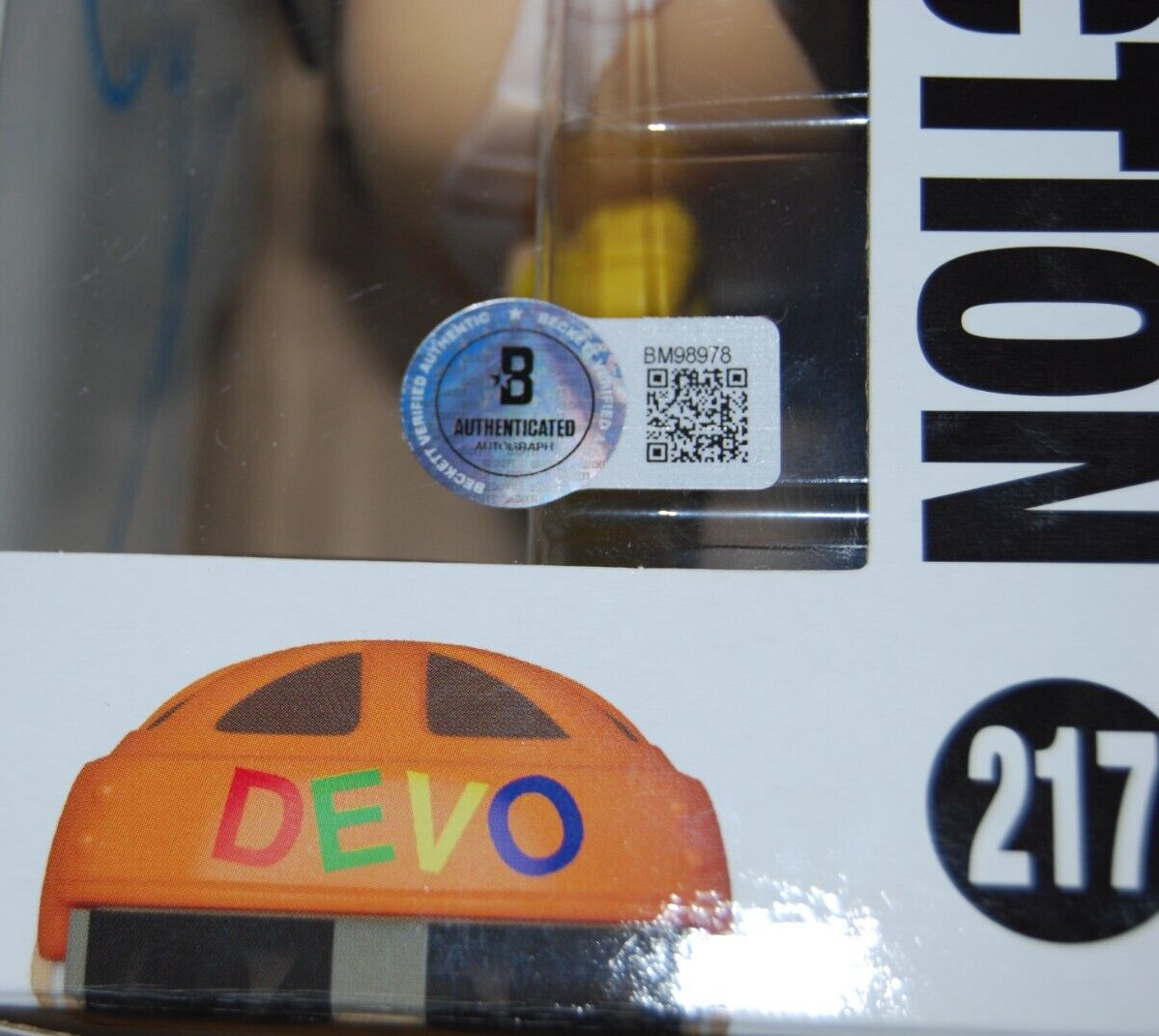GERALD CASALE signed (DEVO POP Rocks SATISFACTION #217 Funko Pop BECKETT BM98978