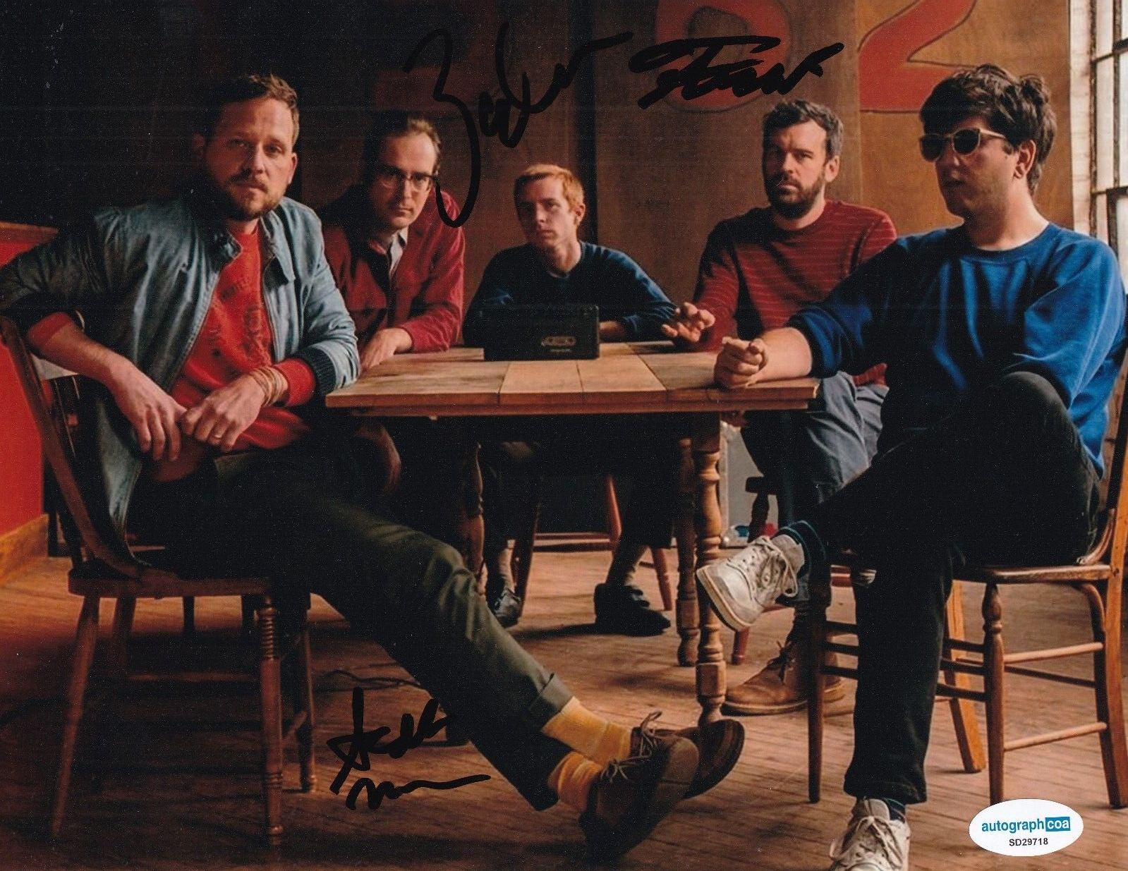 DR. DOG group signed Music 8X10 photo SCOTT MCMICKEN ZACH MILLER ACOA SD29718
