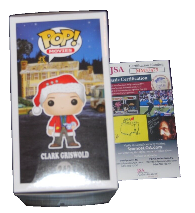 CHEVY CHASE signed (CHRISTMAS VACATION) Griswold Red Ink #242 Funko Pop JSA