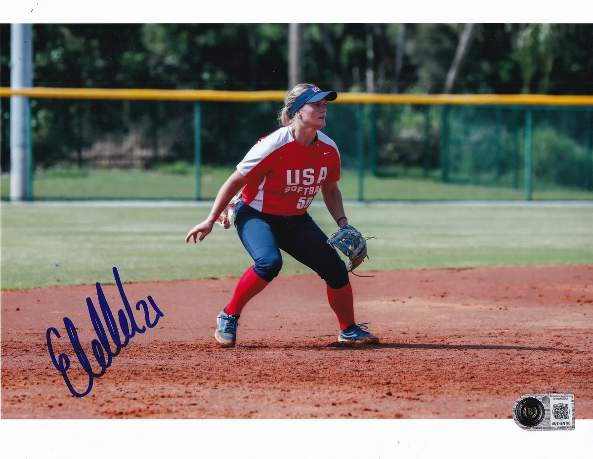 ERIN COFFEL signed (TEAM USA) AUSL Women's softball 8X10 photo BECKETT BY085584