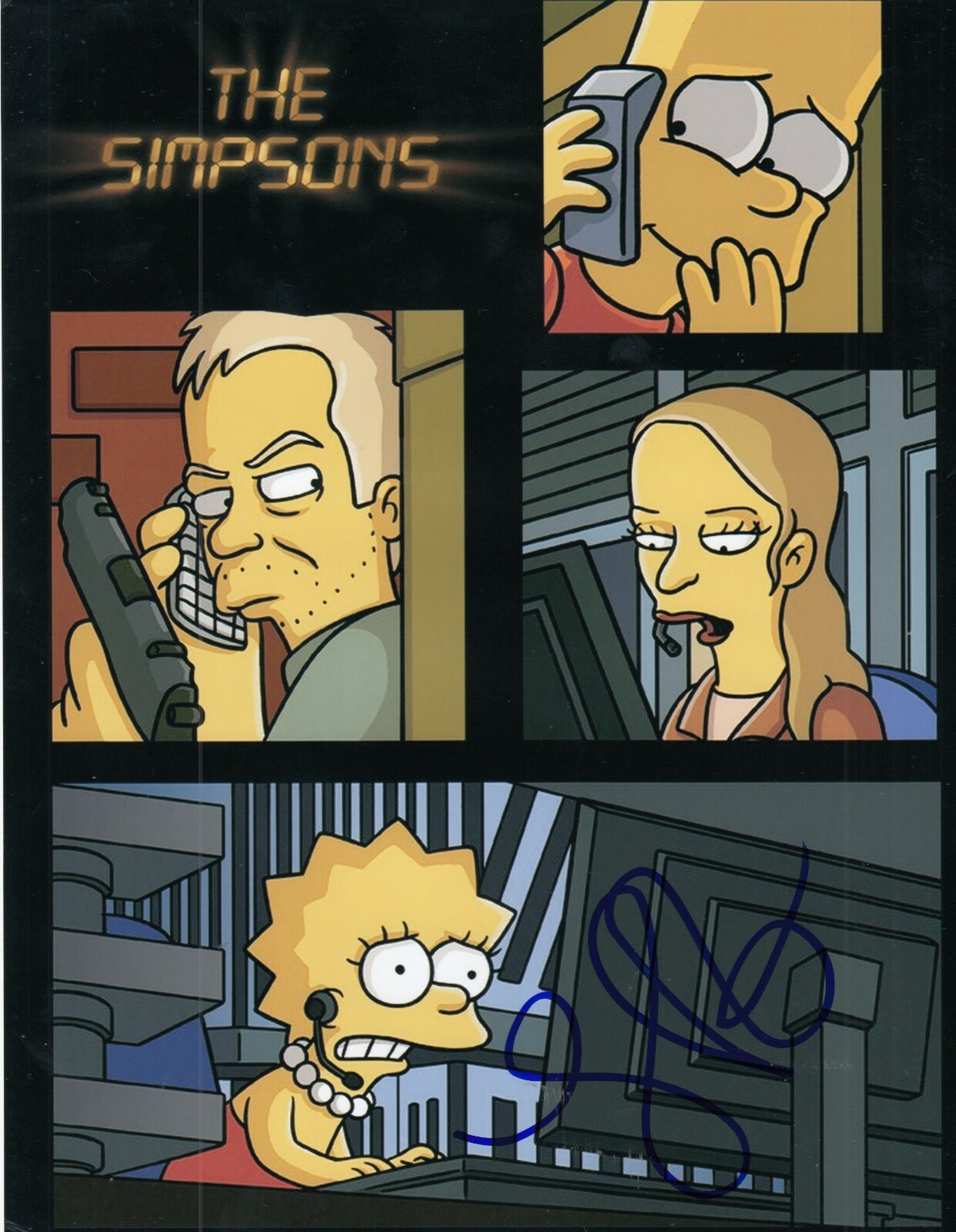 MARY LYNN RAJSKUB signed (24)The Simpsons 8X10 photo *Chloe O'Brian* W/COA 