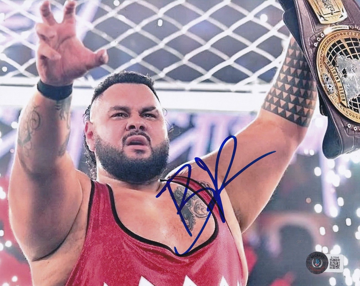 BRONSON REED signed (WWE) WRESTLING RAW 8X10 photo BECKETT BAS BJ79348