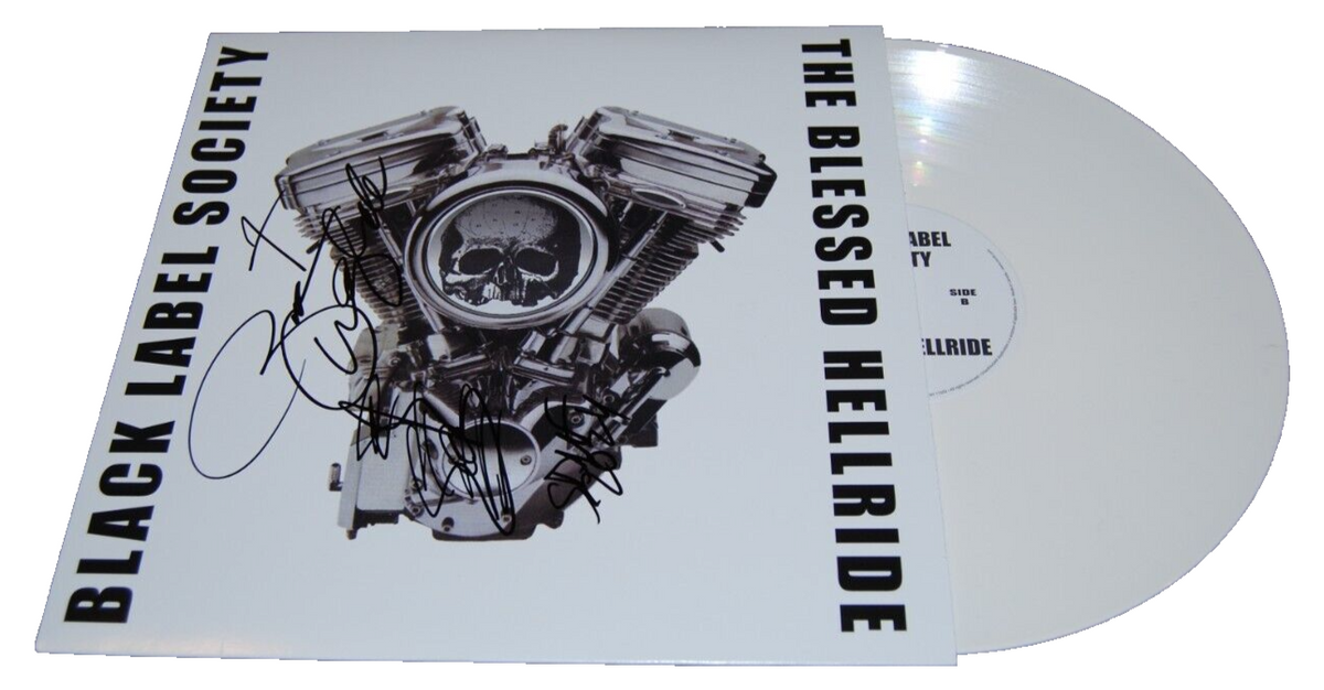 ZAKK WYLDE signed (BLACK LABEL SOCIETY) BLS Vinyl Record Album LP JSA AX28231
