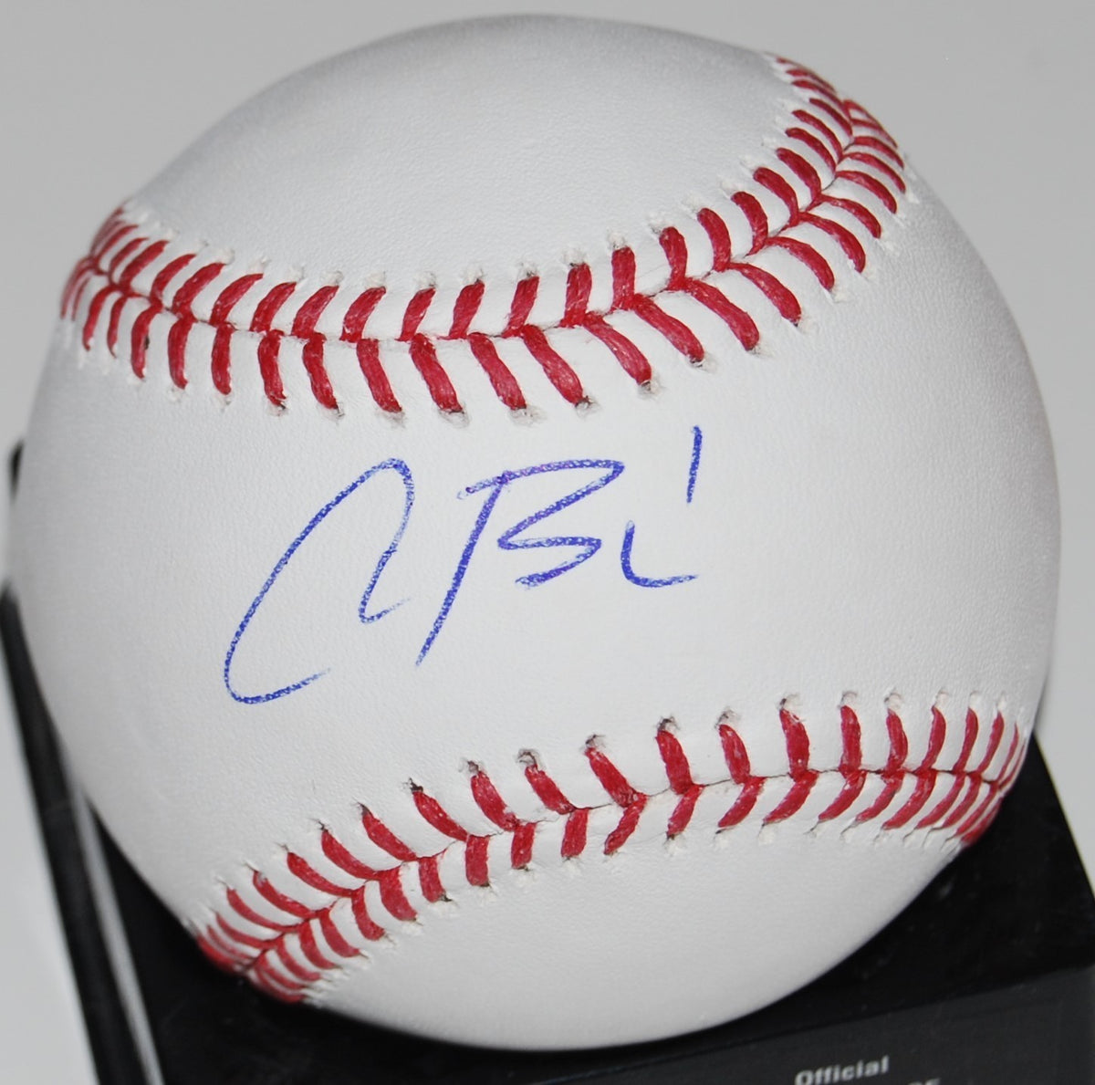 CHARCER BURKS signed (CHICAGO CUBS) Official Major League baseball W/COA