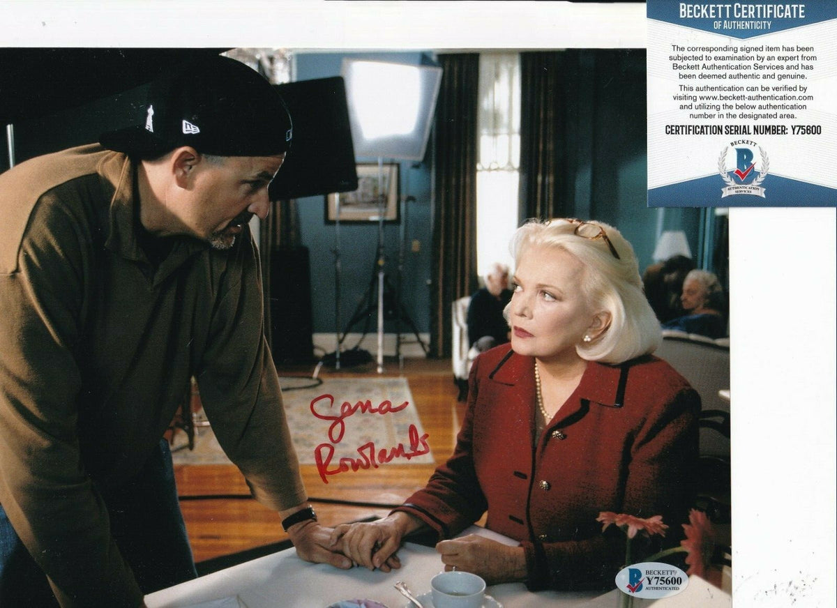 GENA ROWLANDS signed (THE NOTEBOOK) Allie Calhoun movie 8X10 BECKETT BAS Y75600