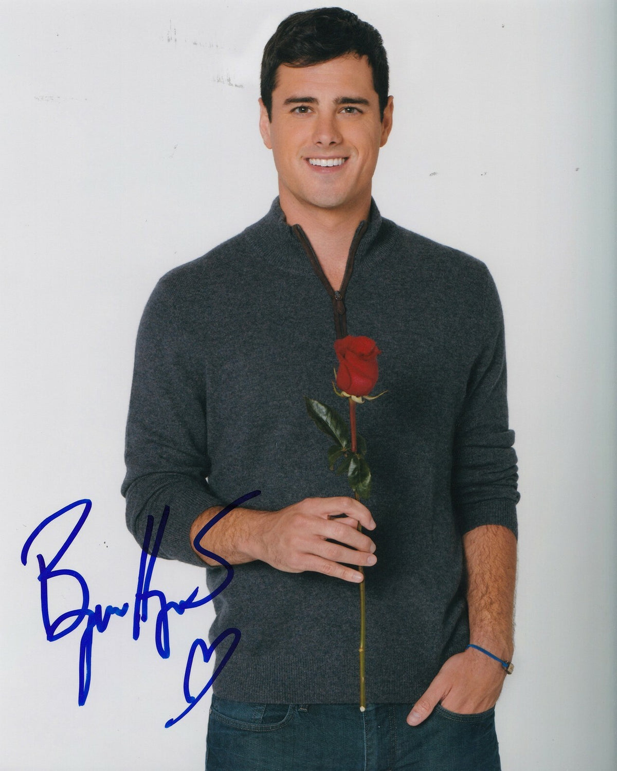 BEN HIGGINS signed (THE BACHELOR) Reality TV Star 8X10 *BACHELORETTE* W/COA #4