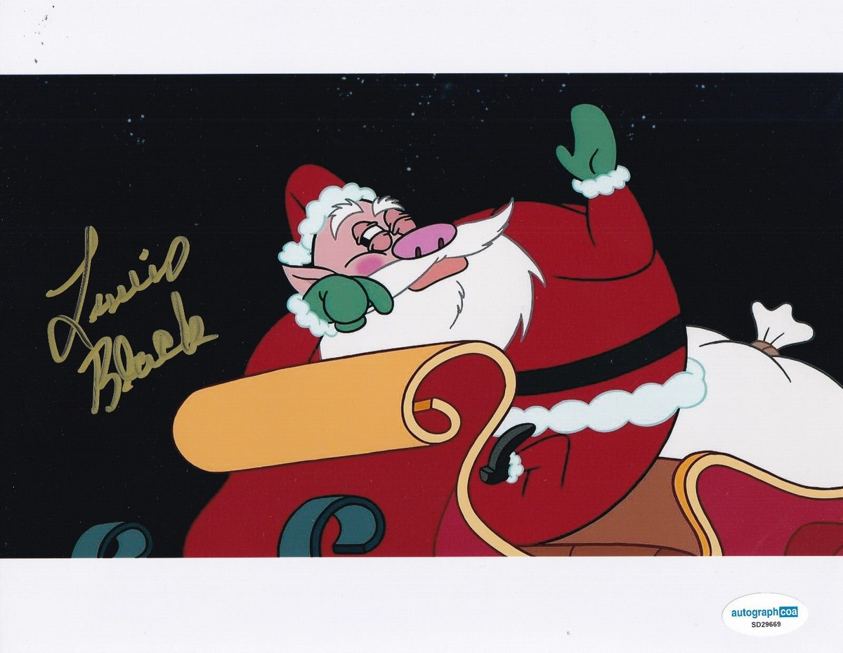 LEWIS BLACK signed (SPONGE BOB SQUAREPANTS) Santa Claus 8x10 photo ACOA SD29669