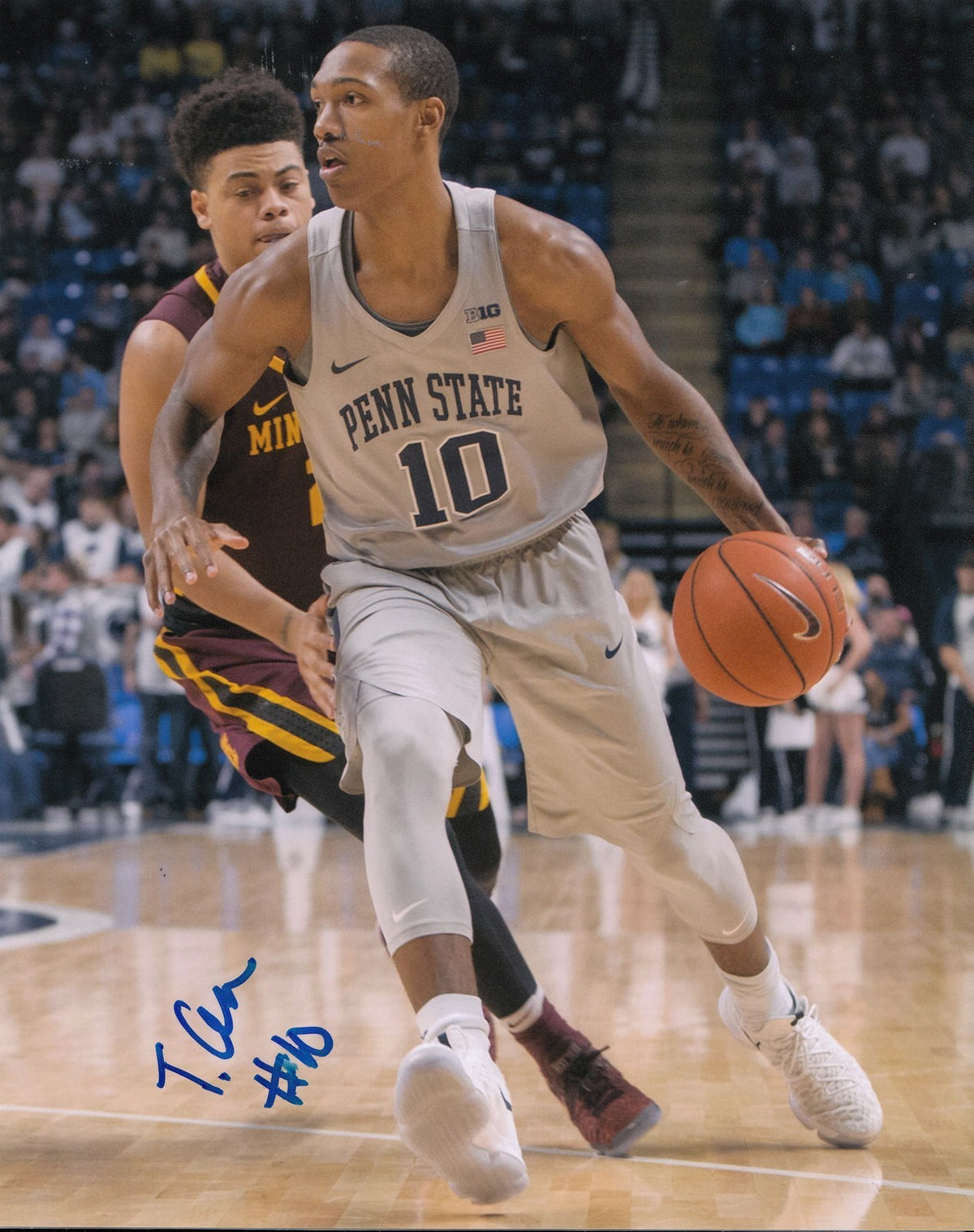 TONY CARR signed (PENN STATE NITTANY LIONS) Basketball DRAFT 8X10 photo W/COA #2