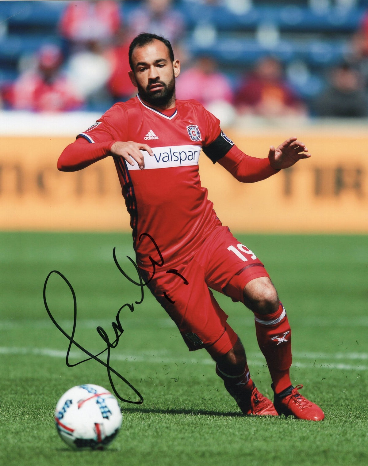 Juninho signed 8x10 Photo w/COA Chicago Fire MLS Soccer
