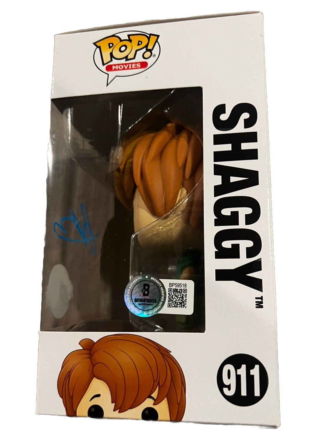 IAIN ARMITAGE signed Scoob! (SHAGGY) Funko Pop #911 Beckett BAS BP59518