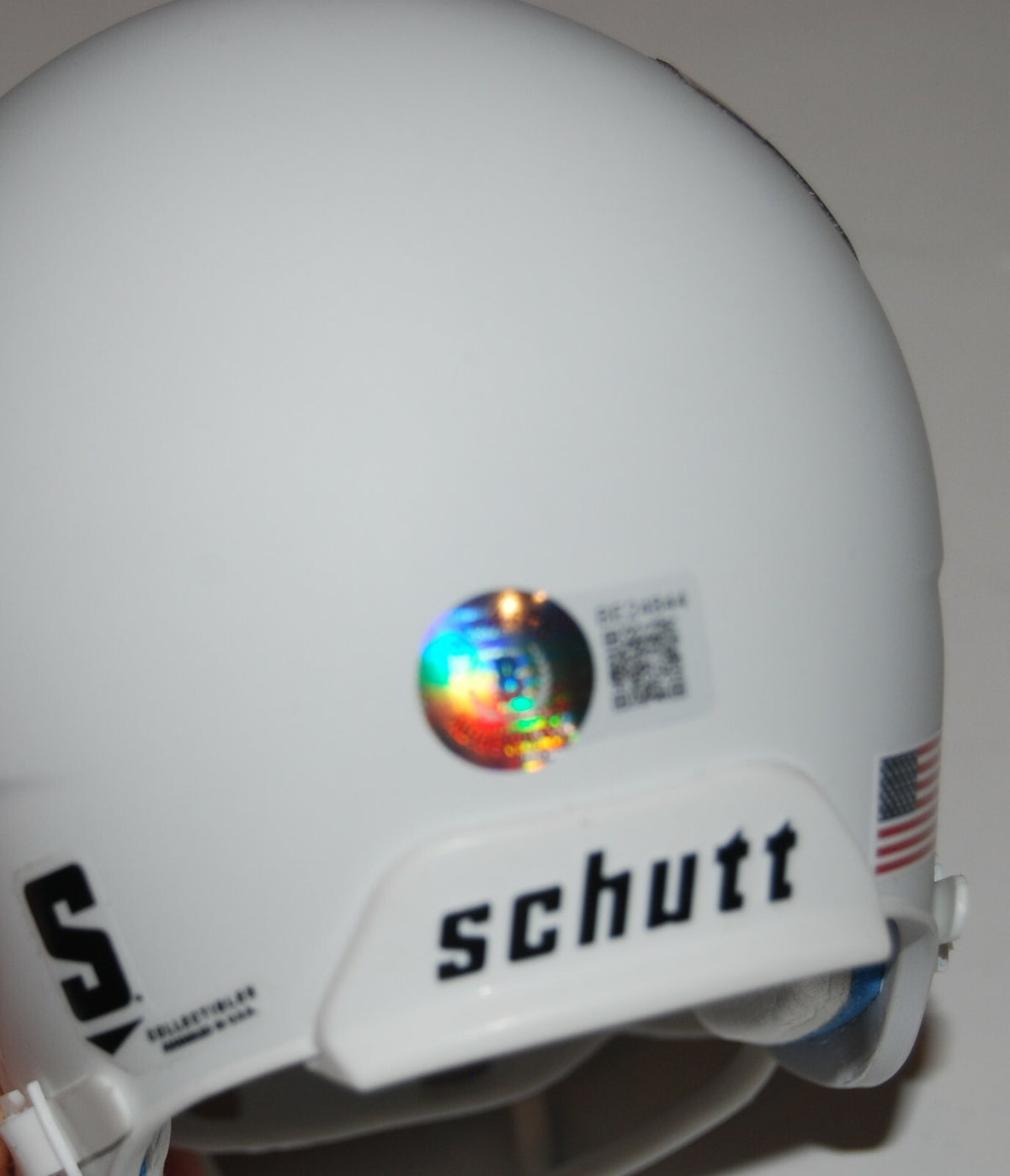 DAVID KLINGLER signed (HOUSTON COUGARS) white mini football helmet BECKETT BAS