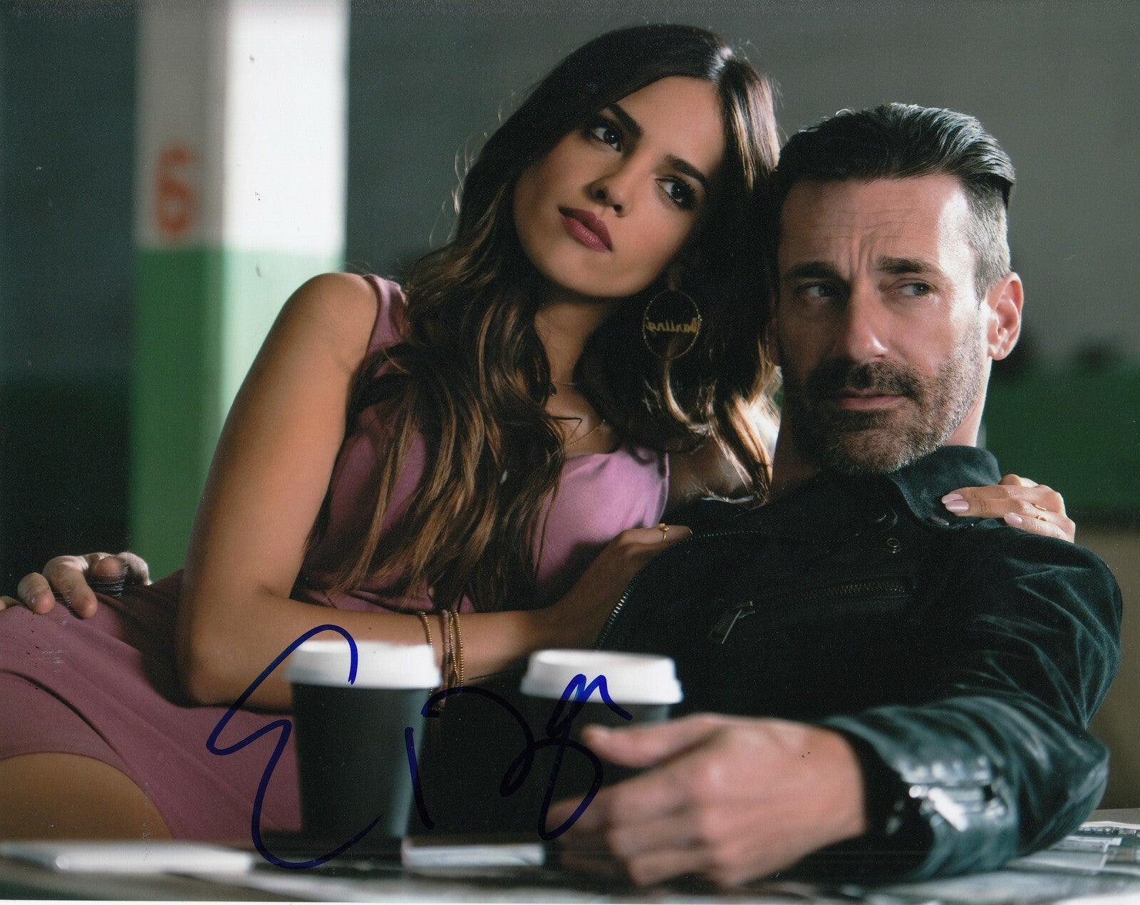 EIZA GONZALEZ signed (BABY DRIVER) MOVIE 8X10 photo *Darling* Proof W/COA #5