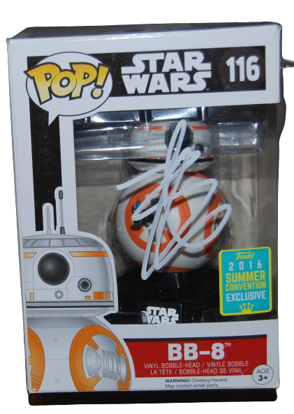 BEN SCHWARTZ signed (STAR WARS) BB-8 Funko Pop #116 BECKETT BAS BH097185