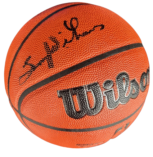 LENNY WILKINS signed (ATLANTA HAWKS) WILSON NBA basketball BECKETTT AC93978